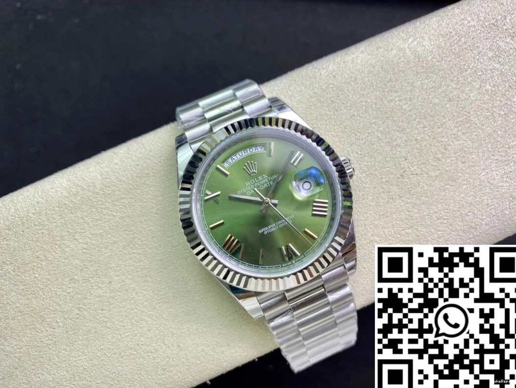 Rolex EW Day M228239-0033 Olive Factory Dial Green Date 0423